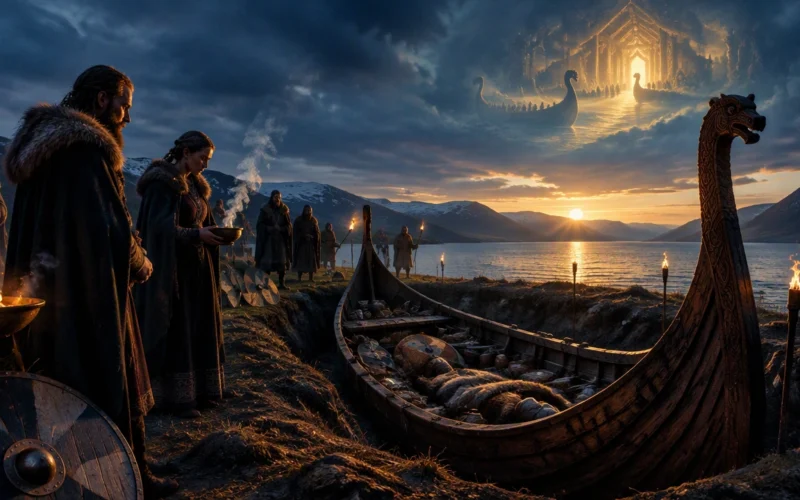 Viking Burial Rituals, Ship Graves, and Afterlife Beliefs in Norse Mythology